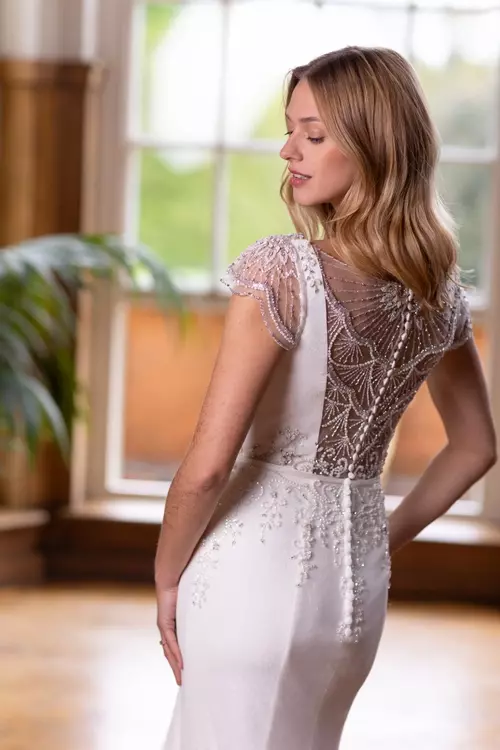 Art deco beaded gown best sale